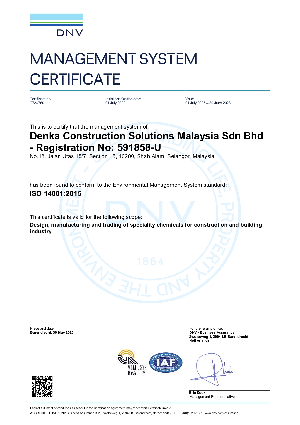 ISO Certification